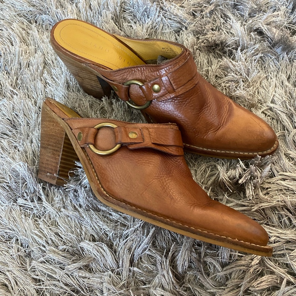 Gently used brown women’s western mules size 8.5